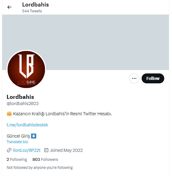 Lordbahis Twitter