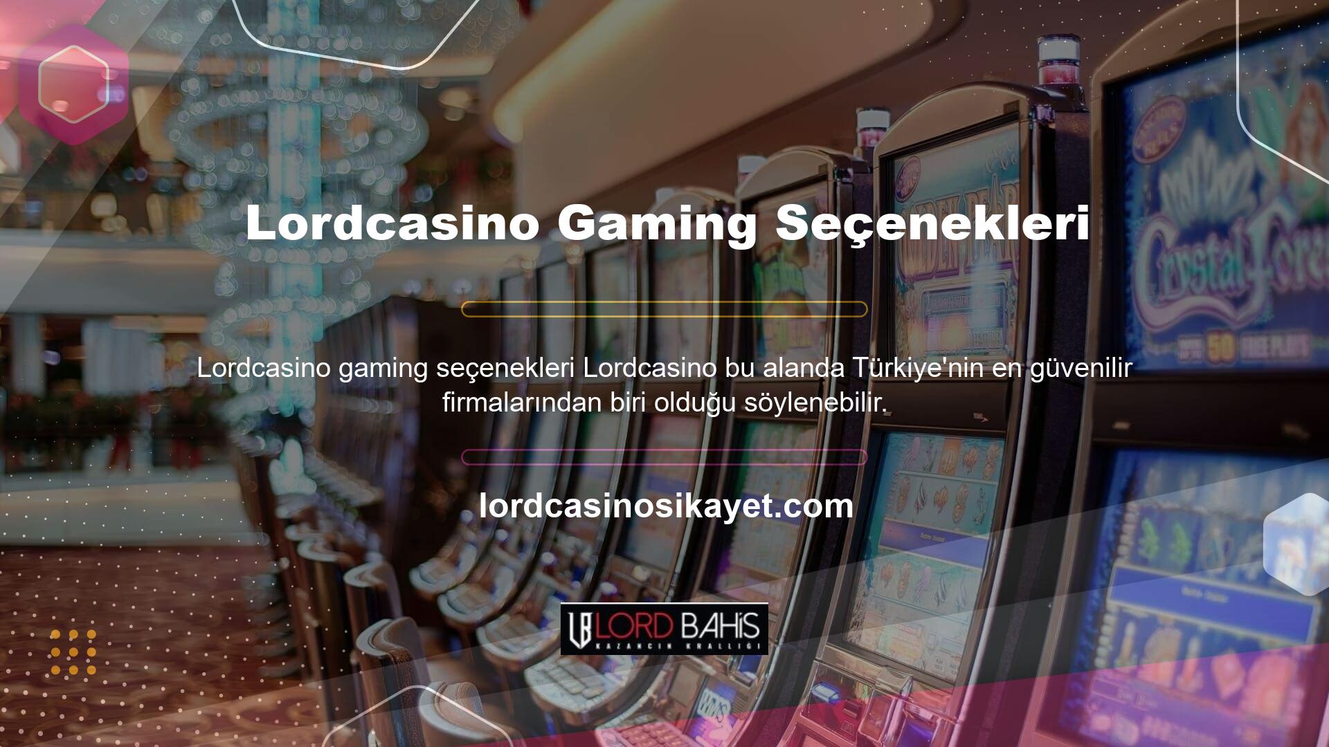 Lordcasino Oyun Seçenekleri Canlı Bahis Sitesi, canlı bahis, sanal bahis, casino, canlı casino oyunları, Okey ve Tavla gibi seçenekleri sunarak Türk bahisçilerine çok yönlü bir oyun alanı sunmaktadır